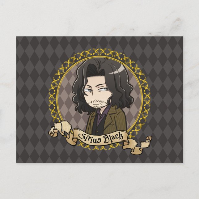 Anime Sirius Black Vykort (Framsida)