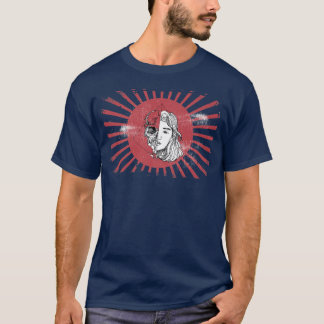 Anime Skelita med Japan Flagga (2) T Shirt