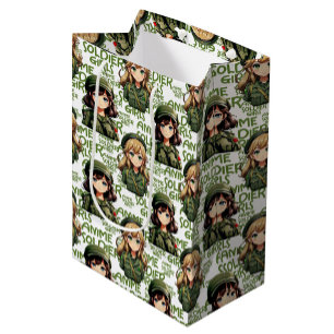 Anime Soldier Girls Mönster Design