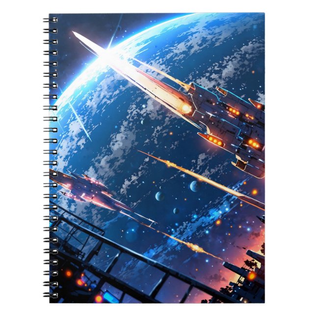 Anime space art anteckningsbok (Framsidan)