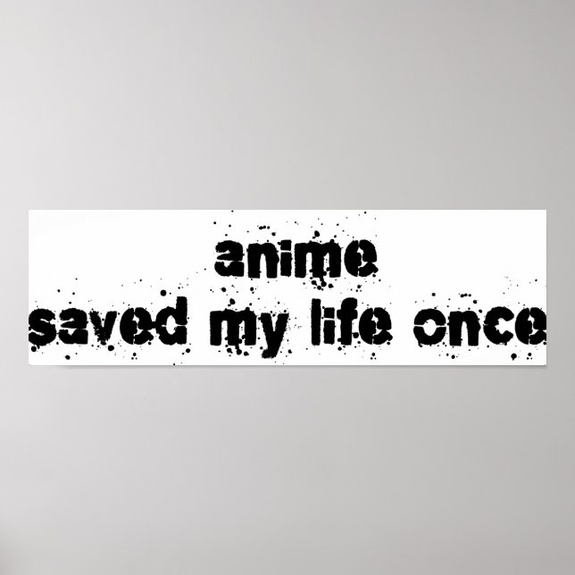 Anime sparade min livstid Gång Poster (Framsidan)