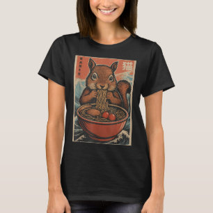 Anime Squirrel Ramen Japanska Kawaii-gåvor För man T Shirt
