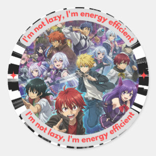 Anime Stickers Runt Klistermärke