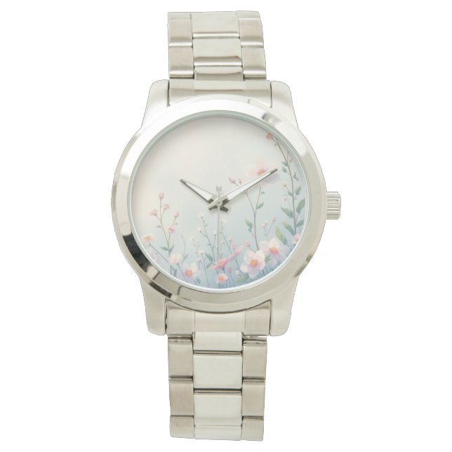 Anime Stil Flowers Little Flowers Wrist Armbandsur (Framsida)