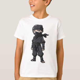 Anime Stil Ninja Warrior Boys Födelsedagsfest T Shirt