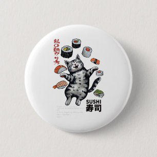 Anime-stil Sushi Cat Harajuku Tokyo Japan Cat Caf Knapp
