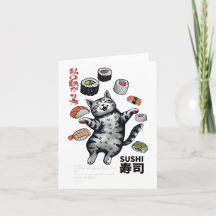 Anime-stil Sushi Cat Harajuku Tokyo Japan Cat Caf Kort