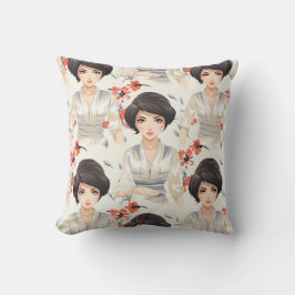 Anime Stil Woman Kudde