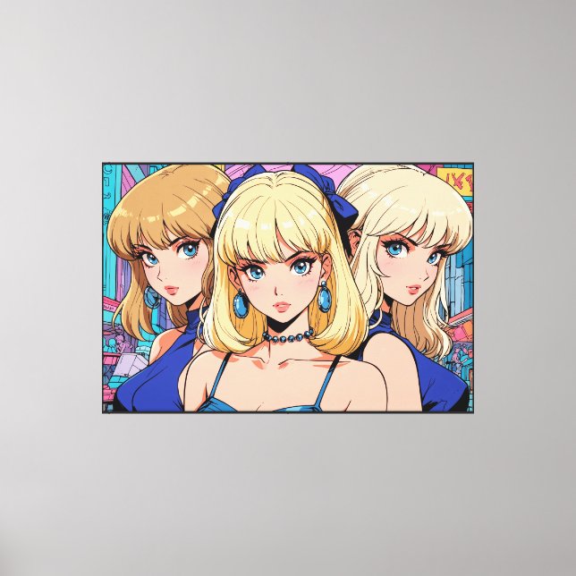 Anime Sträckt Canvastryck (Framsida)