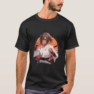 Anime Straight Hair Brazilian Jiu-Jitsu Mial T Shirt