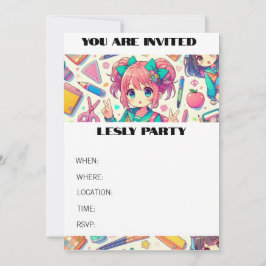 anime student inbjudningar