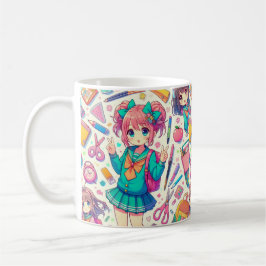 anime student kaffemugg