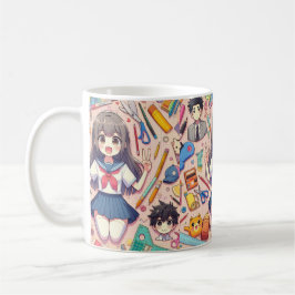 anime student kaffemugg