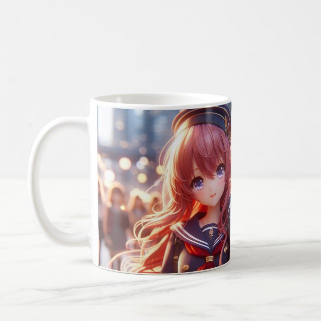 anime student kaffemugg (Vänster)