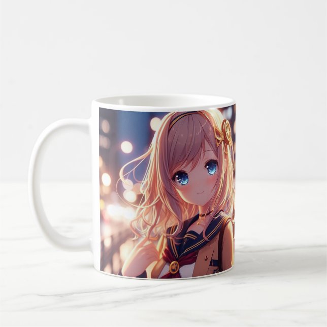 anime student kaffemugg (Vänster)
