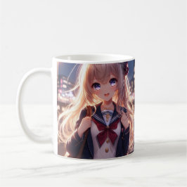 anime student kaffemugg