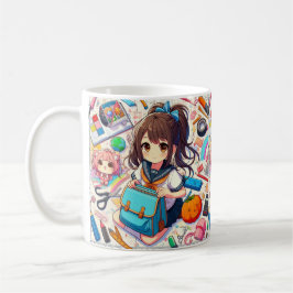 anime student kaffemugg