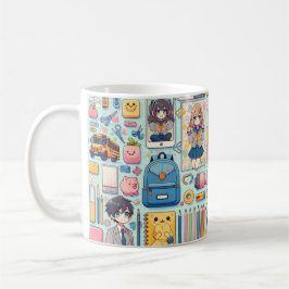 anime student kaffemugg