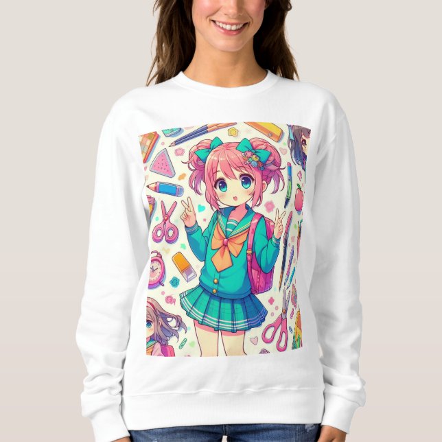 anime student t shirt (Framsida)
