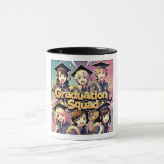 Anime Studenten Squad Lycklig Student Mugg