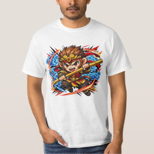 Anime Sun Wukong Monkey King - Resan till väster T Shirt
