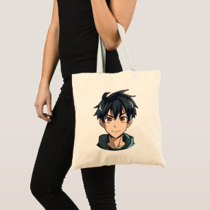 Anime Superpower Delight - Ung Manlig Karaktär Tygkasse