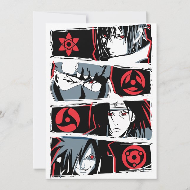 Anime T-shirts design Inbjudningar (Framsida)