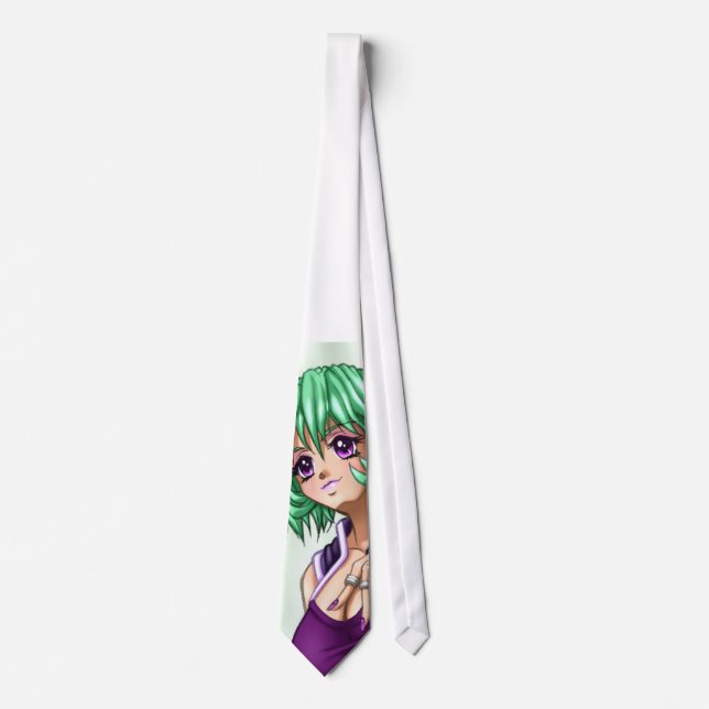 Anime täcker upp flicka slips (Framsida)