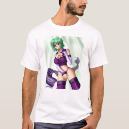 Anime täcker upp flicka tröja
