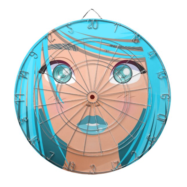 ANIME TECKNAD GIRL DARTTAVLA (Framsidan)