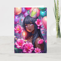 Anime ThLED Birthday Girl of Färg
