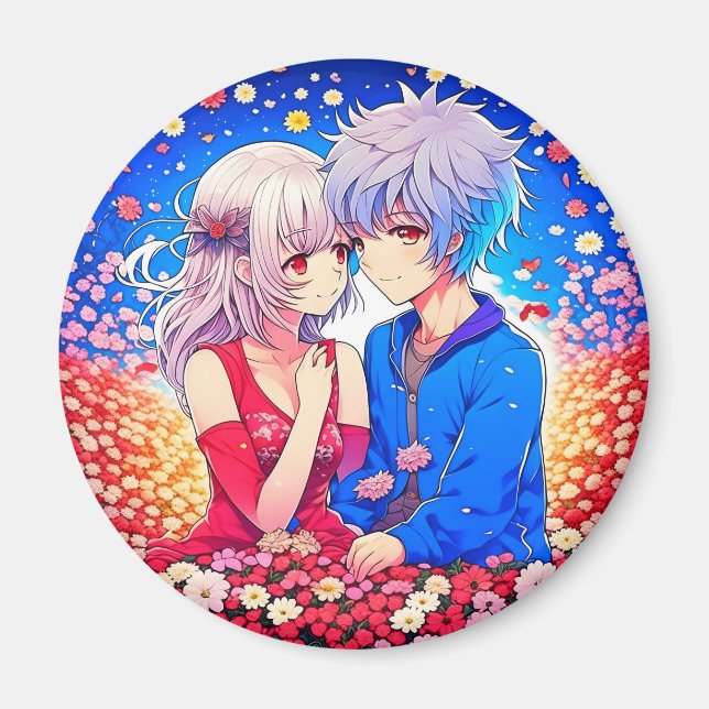 Anime Thmet Valentine Day Party Magnet (Framsidan)