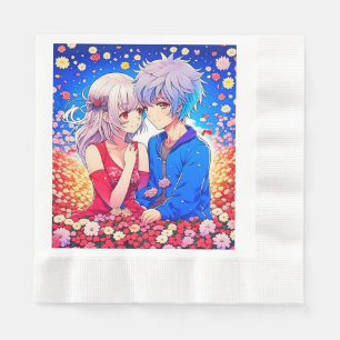 Anime Thmet Valentine Day Party Pappersservett