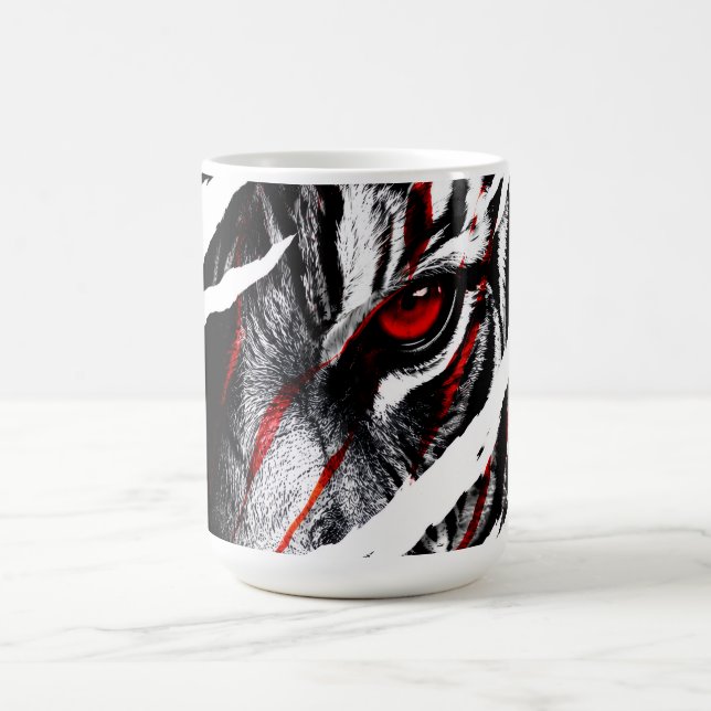 Anime Tiger Eyes Genom Scratch Kaffemugg (Center)