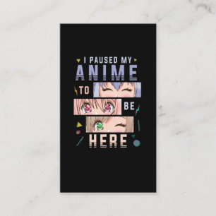 Anime Tittar på japanska Anime Älskare Visitkort