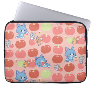 Anime Tom, Jerry och Tuffy Apple Mönster Laptop Fodral
