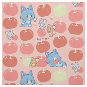 Anime Tom, Jerry och Tuffy Apple Mönster Tyg
