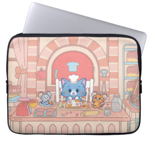 Anime Tom, Jerry och Tuffy Bakery Laptop Fodral