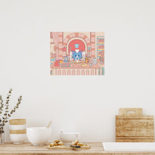 Anime Tom, Jerry och Tuffy Bakery Poster