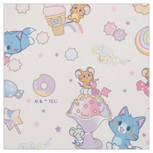 Anime Tom, Jerry och Tuffy Candyland Mönster Tyg