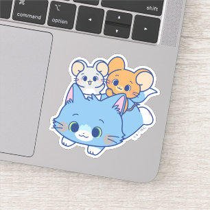Anime Tom, Jerry och Tuffy Klistermärken
