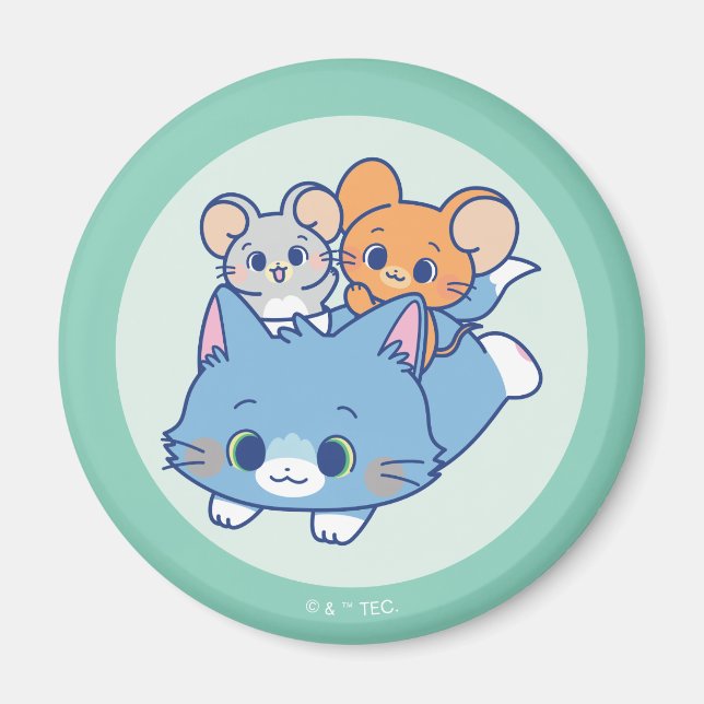 Anime Tom, Jerry och Tuffy Magnet (Framsidan)