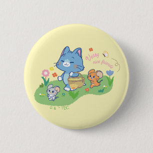 Anime Tom, Jerry och Tuffy Picnic Knapp