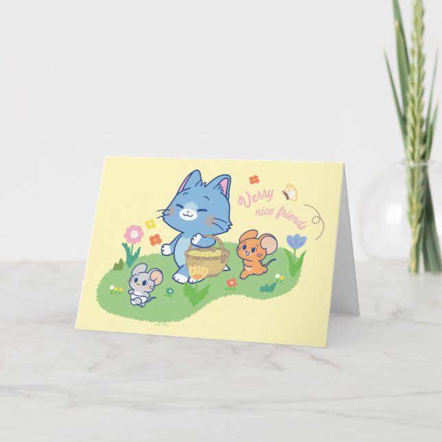 Anime Tom, Jerry och Tuffy Picnic Kort (Framsida)