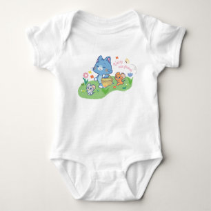 Anime Tom, Jerry och Tuffy Picnic T Shirt