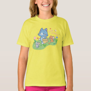 Anime Tom, Jerry och Tuffy Picnic T Shirt