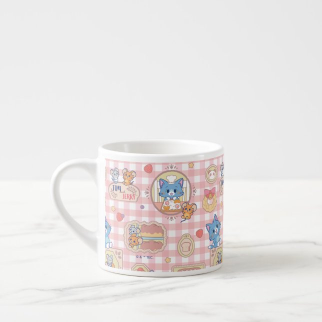 Anime Tom och Jerry Bakery Mönster Espressomugg (Vänster)