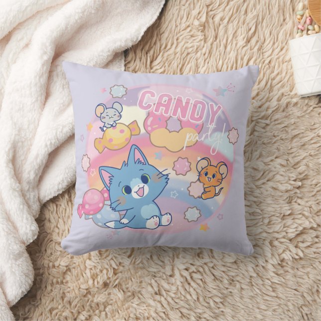 Anime Tom och Jerry Candy Party Kudde (Filt)