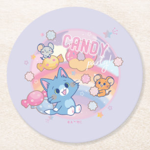 Anime Tom och Jerry Candy Party Underlägg Papper Rund