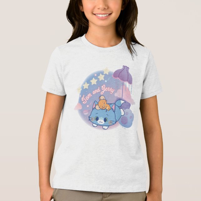 Anime Tom och Jerry Dreamy Nights T Shirt (Framsida)